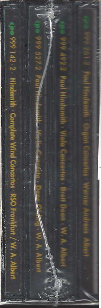 4CD/Set di cofanetti Paul Hindemith: Complete Orchestral Works 3