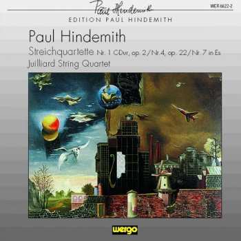 CD Paul Hindemith: Streichquartette Nr. 1 C-Dur, Op. 2 / Nr. 4, Op. 22 / Nr. 7 In Es