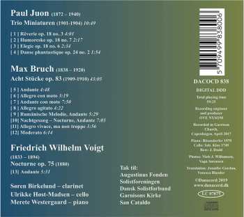 CD Max Bruch: Trio Miniaturen Op. 18 And Op. 24 :  Act Stücke Op. 83 : Nocturnes Op. 75