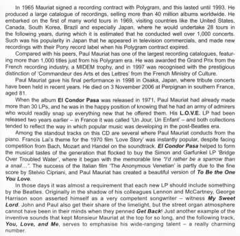 CD Paul Mauriat And His Orchestra: El Condor Pasa & L.O.V.E.