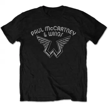 Maglietta Wings Logo Paul Mccartney 