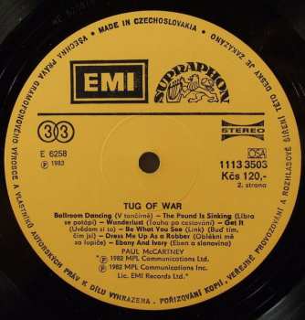 LP Paul McCartney: Tug Of War