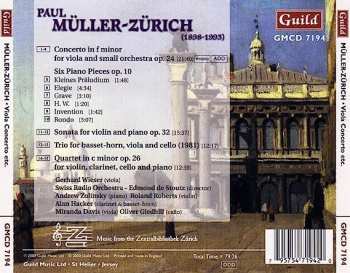 CD Paul Müller-Zürich: Viola Concerto