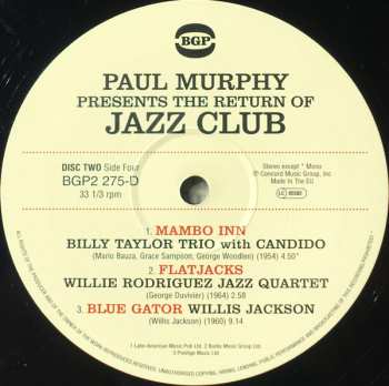 2LP Paul Murphy: The Return Of Jazz Club (Dancefloor Classics From The Original Jazz Dance DJ)