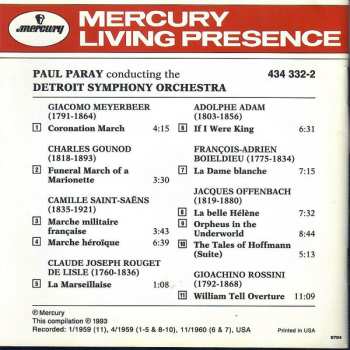 CD Paul Paray: Marches And Overtures À La Française