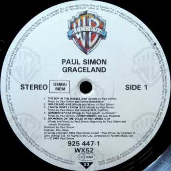 LP Paul Simon: Graceland