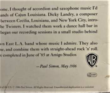 LP Paul Simon: Graceland