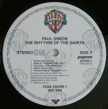 LP Paul Simon: The Rhythm Of The Saints