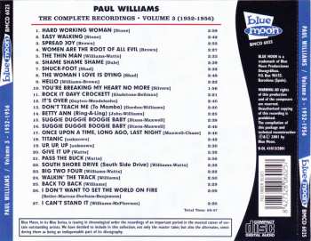 CD Paul Williams: The Complete Recordings 1952-1956 - Volume 3