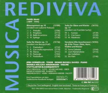 CD Pavel Haas: Bläserquintett / Suiten Op. 13 • Op. 17 / Vyvolená