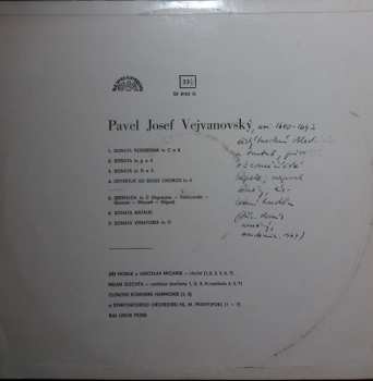 LP Pavel Josef Vejvanovský: Pavel Josef Vejvanovský