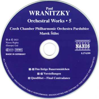CD Pavel Vranický: Orchestral Works • 5
