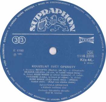 LP Pavla Břínková: Kouzelný Svět Operety / The Magic World Of Operetta