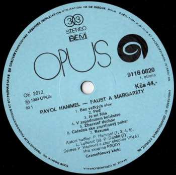 LP Pavol Hammel: Faust A Margaréty