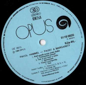 LP Pavol Hammel: Faust A Margaréty