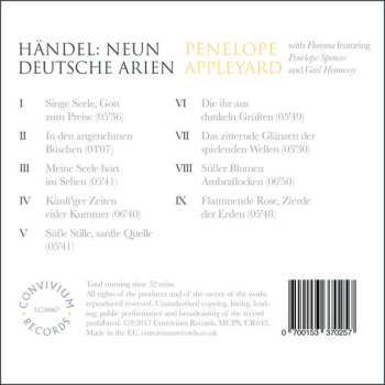 CD Georg Friedrich Händel: Neun Deutsche Arien