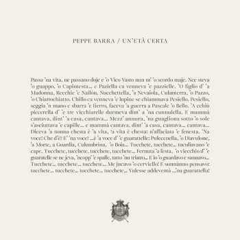 Album Peppe Barra: Un' Età Certa