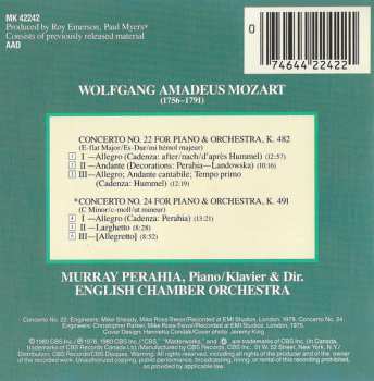 CD Wolfgang Amadeus Mozart: Piano Concerto No. 22, K.482 / Piano Concerto No. 24, K.491