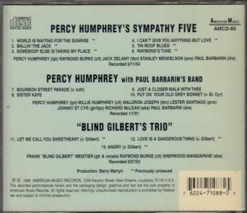 CD Percy Humphrey & His Sympathy Five: Percy Humphrey & His Sympathy Five / Blind Gilbert's Trio