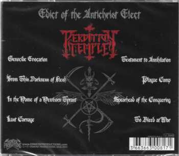 CD Perdition Temple: Edict Of The Antichrist Elect