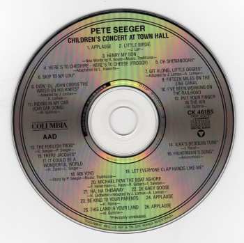 CD Pete Seeger: Children's Concert At Town Hall
