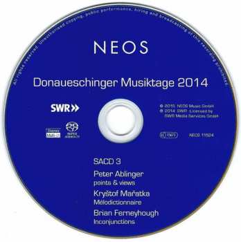 DVD/Set di cofanetti/SACD Wolfgang Rihm: Donaueschinger Musiktage 2014