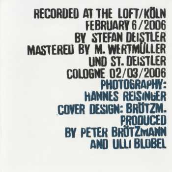 CD Peter Brötzmann: Full Blast