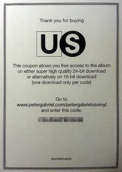 2LP Peter Gabriel: Us