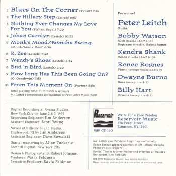 CD Peter Leitch: Blues On The Corner
