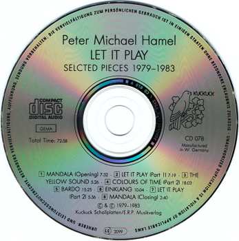 CD Peter Michael Hamel: Let It Play (1979-1983 Selected Pieces)