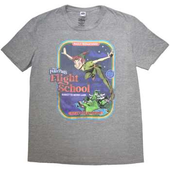 Merce Peter Pan: Peter Pan Unisex T-shirt: Flight School (grey) (small) S
