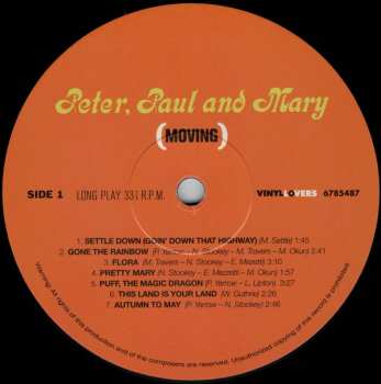 LP Peter, Paul & Mary: (Moving) LTD