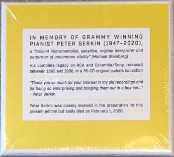 35CD/Set di cofanetti Peter Serkin: The Complete RCA Album Collection