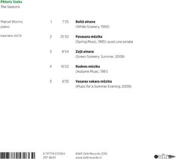 CD Pēteris Vasks: The Seasons