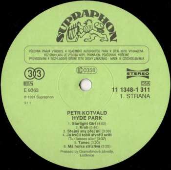 LP Petr Kotvald: Hyde Park