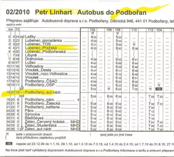 Autobus Do Podbořan