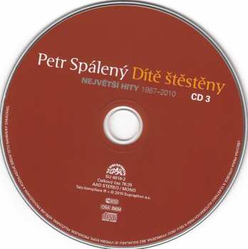 3CD Petr Spálený: Dítě Štěstěny - Největší Hity 1967-2010