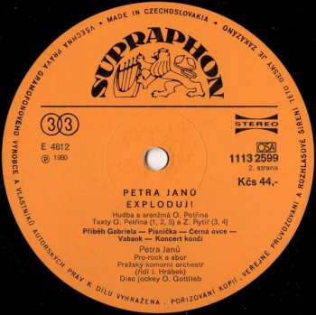 LP Petra Janů: Exploduj!