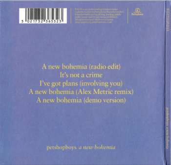 CD Pet Shop Boys: A New Bohemia