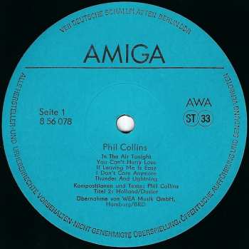 LP Phil Collins: Phil Collins