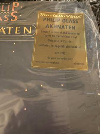 3LP/Set di cofanetti Philip Glass: Akhnaten LTD | CLR | NUM | DLX