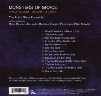 CD Philip Glass: Monsters Of Grace