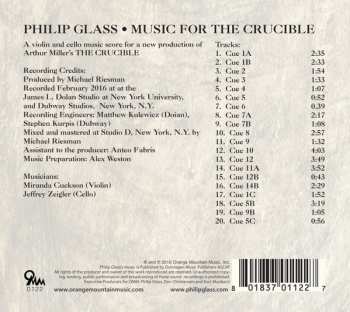 CD Philip Glass: Music For The Crucible
