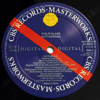3LP/Set di cofanetti Philip Glass: Satyagraha