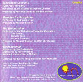 CD Philip Glass: Saxophone