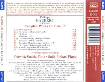 CD Philippe Gaubert: Complete Works For Flute • 3