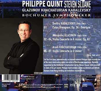 CD Steven Sloane: Glazunov Khachaturian Violin Concertos