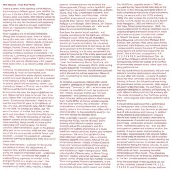 2LP/Set di cofanetti Phill Niblock: Four Full Flutes LTD