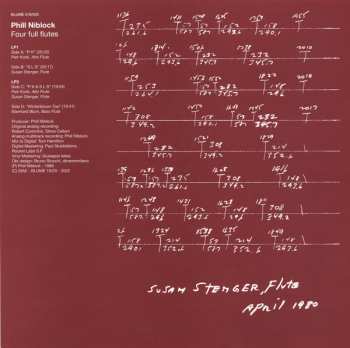 2LP/Set di cofanetti Phill Niblock: Four Full Flutes LTD
