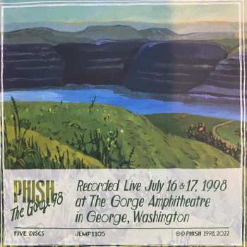 5CD/Set di cofanetti Phish: The Gorge '98 LTD